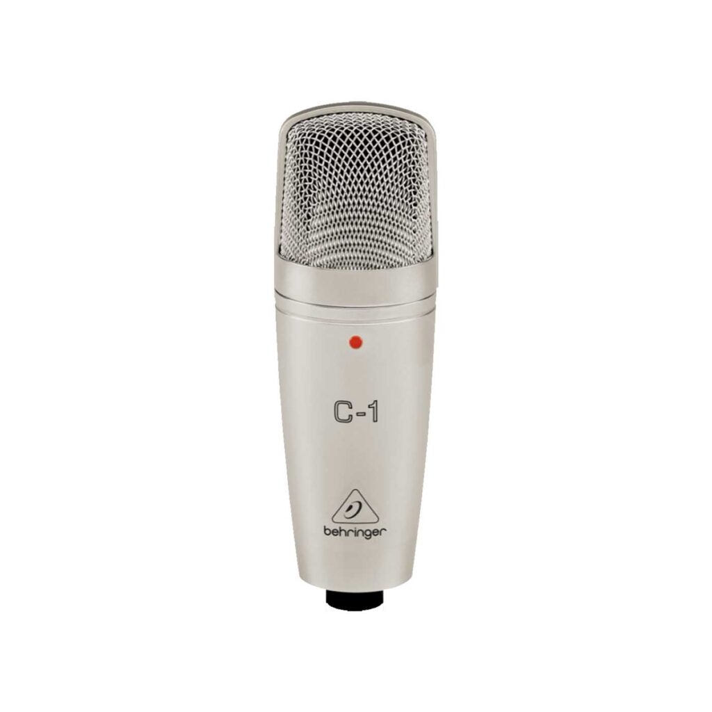 microfone condensador capsula larga behringer c-1 tipos de microfone