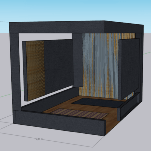 projeto 3d tratamento acustico home studio